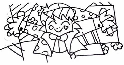 desenhos de obras de romero britto para pintar colorir imprimir
