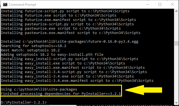 Как создать exe файл в python