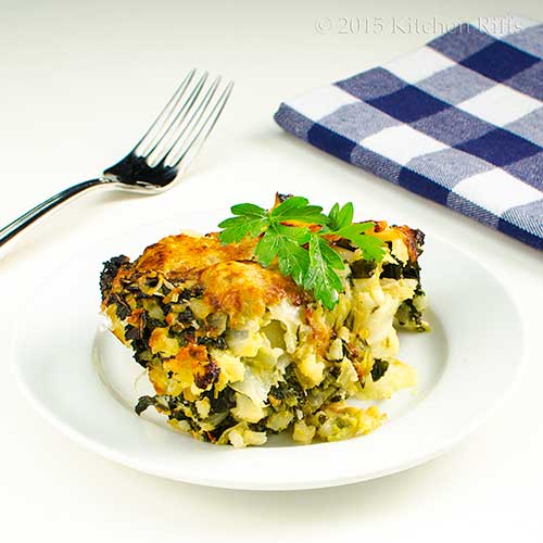 Kale and Cabbage Gratin