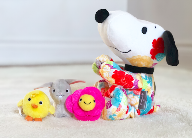 Hallmark Floral Print Snoopy Stuffed Animal - Happy Go Luckys Springtime #LoveHallmarkCA