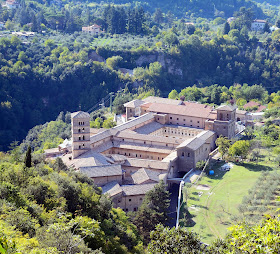 The Abbey of Santa Scolastica at Subiaco, which saw Italy's first printing press set up by German monks in 1464