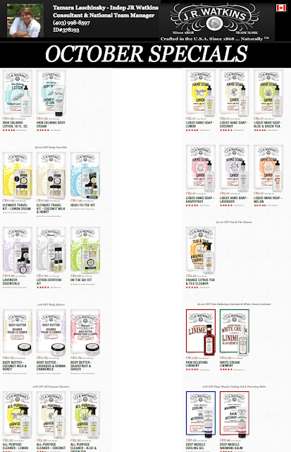 Watkins october specials shopping online