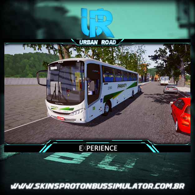 Campione 3.65 MB Paraty Skins Proton Bus Simulator Road - Comil Campione 3.65 MB 4X2 OF-1721 BT5 Viação Paraty