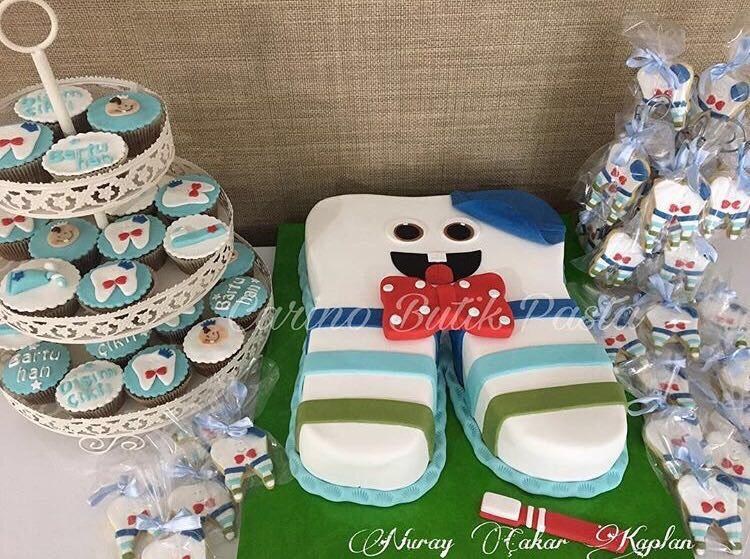 ERKEK BEBEK DİŞ BUĞDAYI PASTASI Antalya Butik Pasta Tasarım