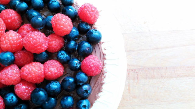 tarta de obleas con frutas (Happy birthday to me)