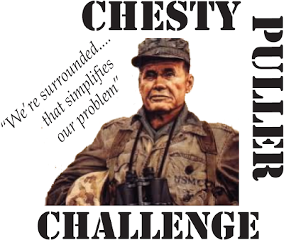 Aaron Catlin was the overall male winner and Jacqueline Head the overall female winner of the Chesty Puller Challenge Half-Marathon Trail Race in the Kelley Hill area of Fort Benning, Georgia on Saturday morning, 17 March 2018. Chesty Puller Challenge