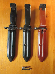 Black, Green, and Red with a Brass Pin Type 2 Bayonets