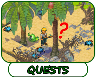 A banner for the colelction of free quests - play them online on computer, Android tablet or smartphone, on iPhone or iPad