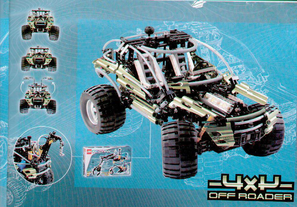 oneTWOBRICK.com: set database: LEGO 8466 4x4 offroader