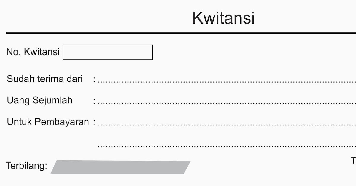 Cara Membuat Desain Kwitansi Yang Elegan Dan Sederhana