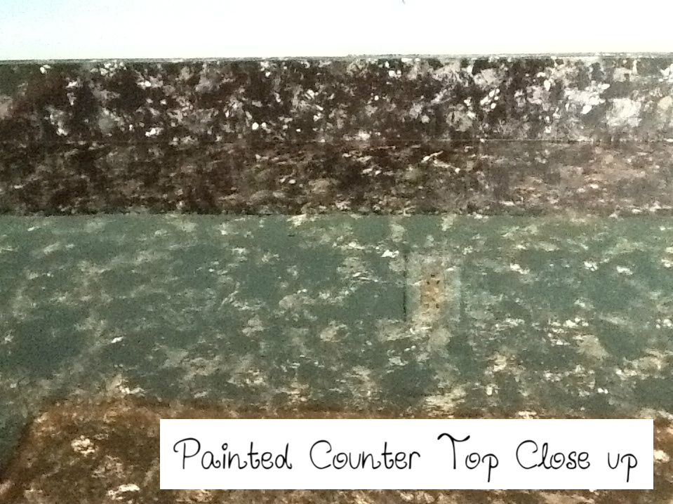 create toots I painted my kitchen countertops!
