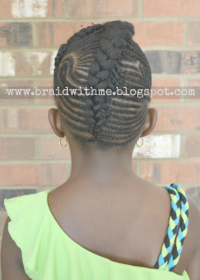 Beads, Braids and Beyond: Intricate Cornrow Updo on Natural Hair