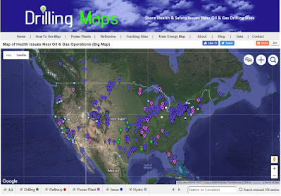 Wastewater Fracking Ponds Map