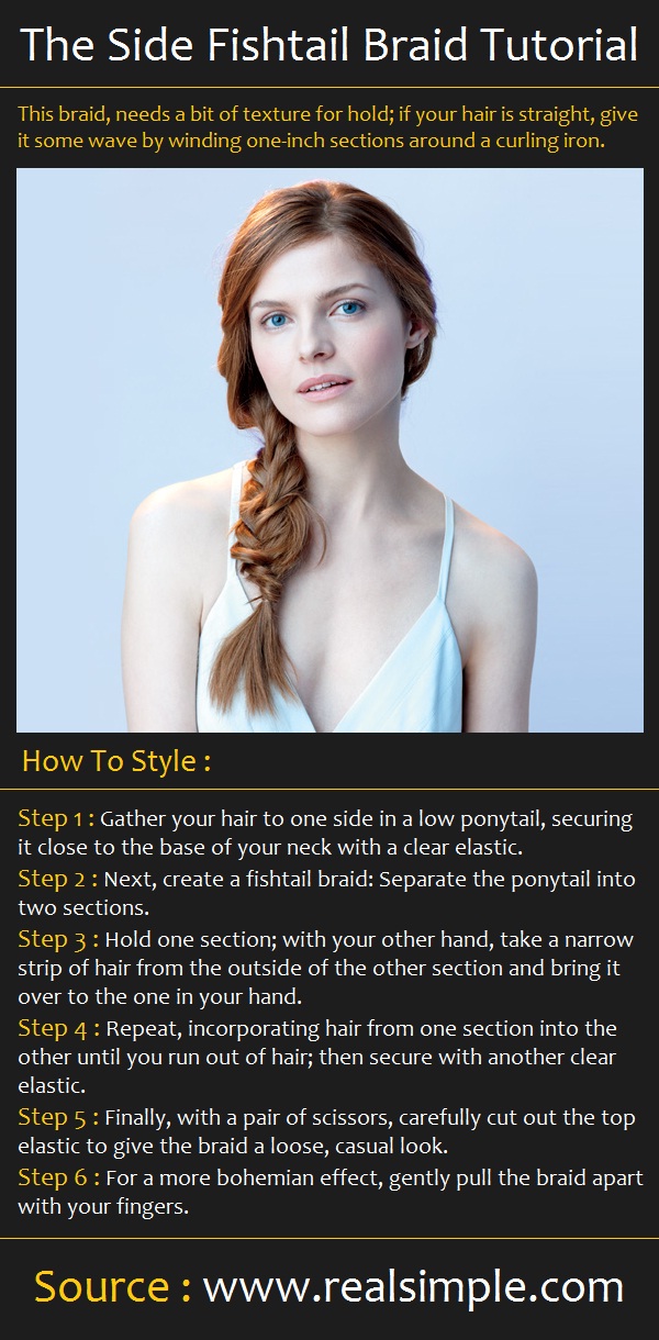  The Side Fishtail Braid Tutorial | Pinterest Tutorials