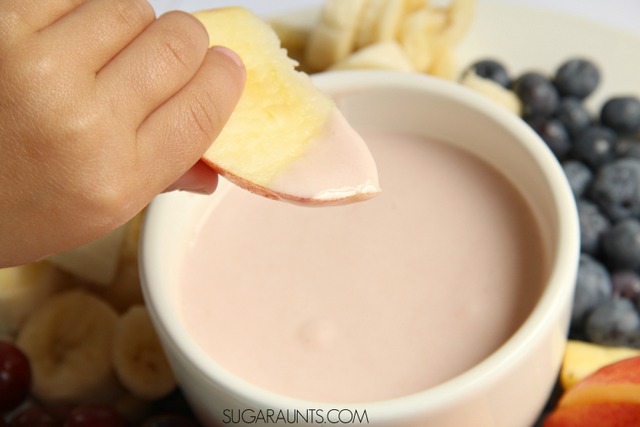 Cooking with Kids: Healthy Jam and Greek Yogurt Fruit Dip recipe