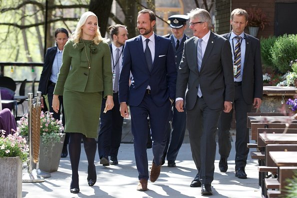 Crown Princess Mette-Marit of Norway and Crown Prince Haakon of Norway and the Mayor of Oslo Fabian Stang attended the 25th anniversary of CICERO 