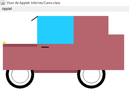 Dibujar un carro con Graphics Applet java