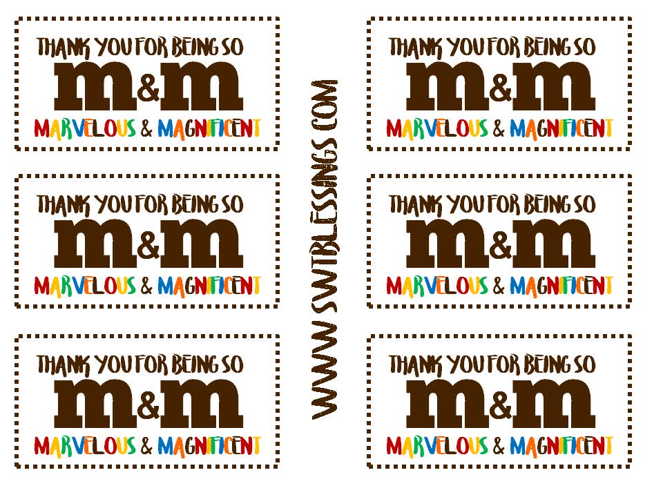 Treat Tags M&M {Marvelous & Magnificent} (technology rocks. seriously