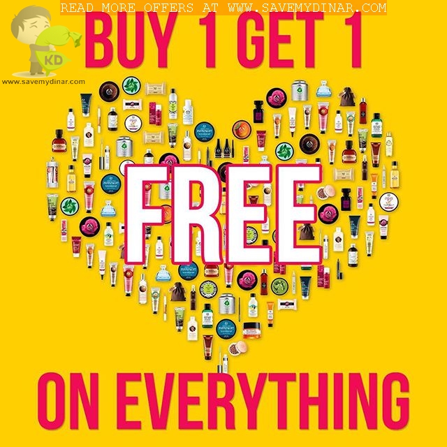 The Body Shop Kuwait - Buy 1 Get 1 FREE on Everything