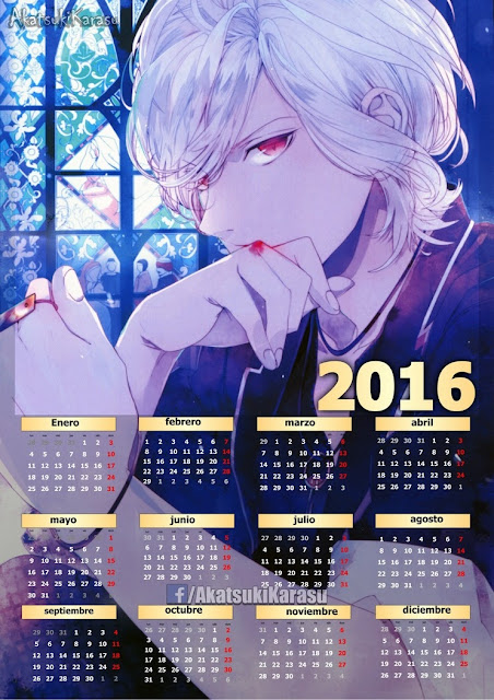 Calendario 2016 Diabolik Lovers