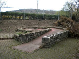 Abandoned Crazy Golf course at South Inch Park in Perth, Scotland