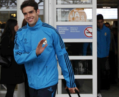 Kaka with the Real Madrid training wear