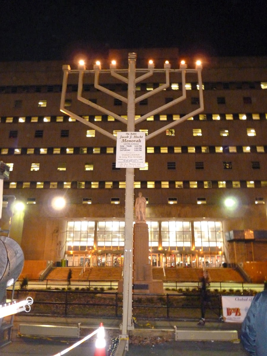 mcbrooklyn Downtown Brooklyn's 25Foot Menorah Lit for the Holidays
