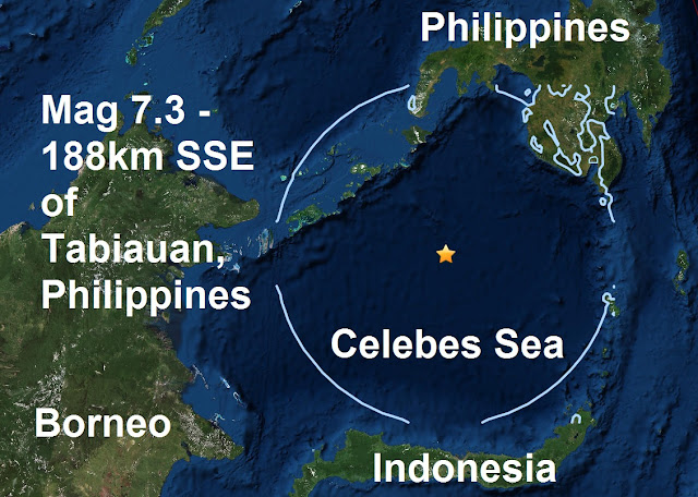 A massive magnitude 7.3 - 188km SSE of Tabiauan, Philippines is the third major quake of 2017  Untitled
