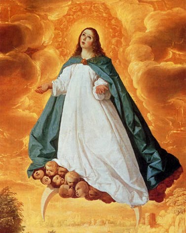 Inmaculada Concepción Ilustración de la Inmaculada Concepción subiendo al cielo