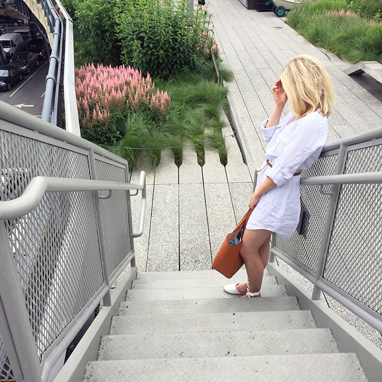 Fashion Over Reason shooting with Keaton Row on the High Line in NYC