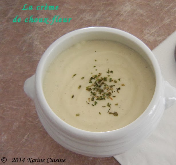 La crème de chouxfleur La crème de chouxfleur