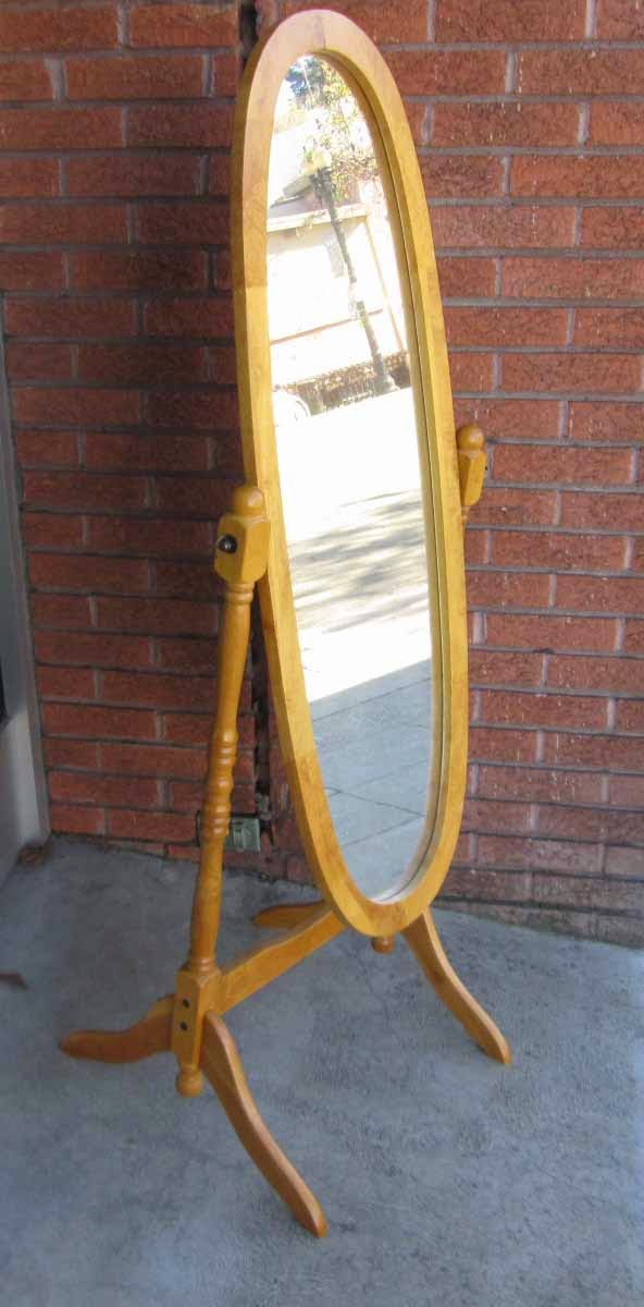 UHURU FURNITURE & COLLECTIBLES SOLD Oval Standing Mirror 60