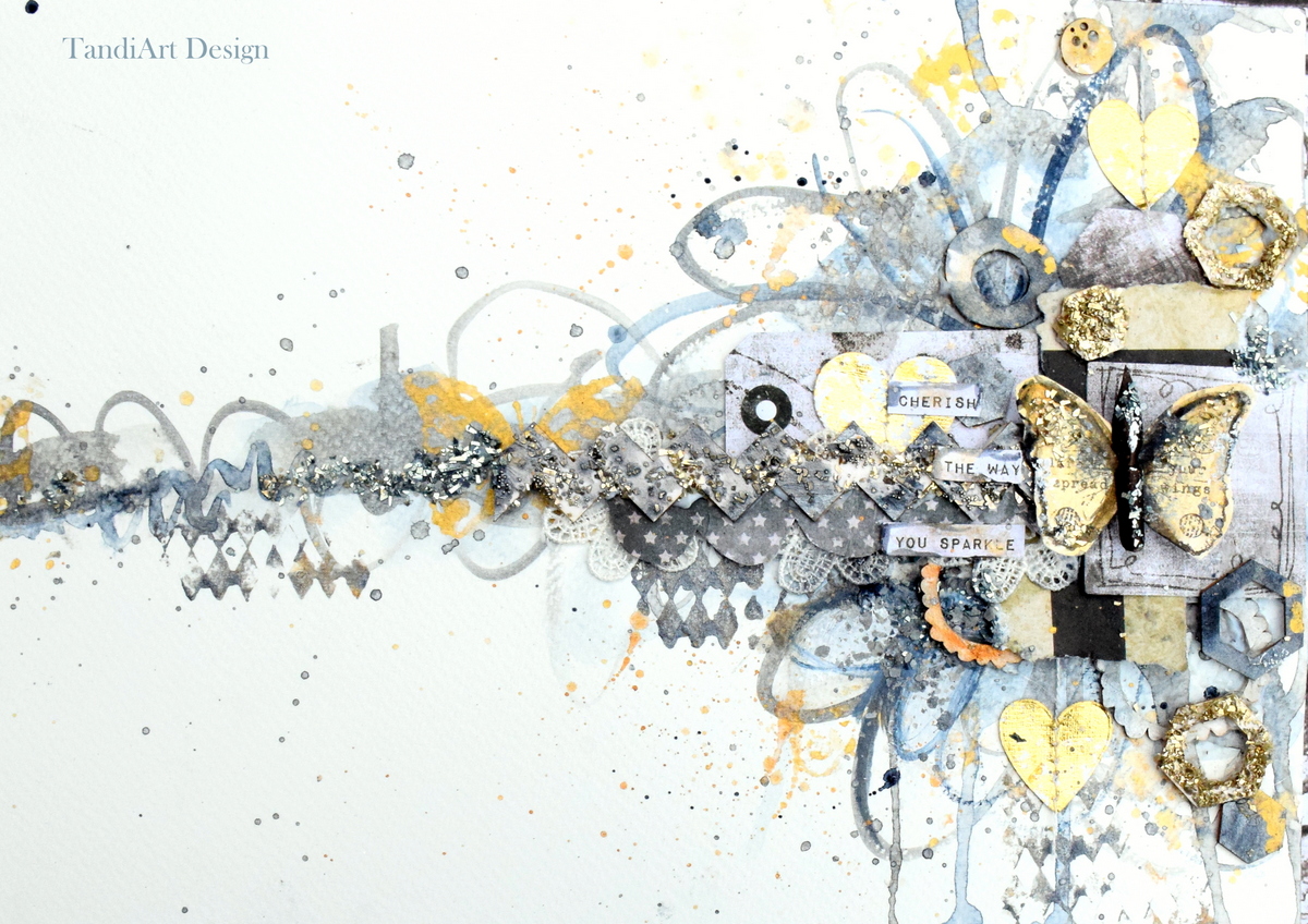 Mixed Media Place: Mixed Media Collage by Sylwia