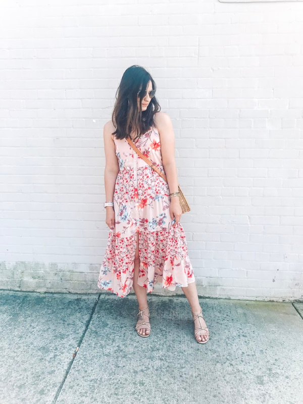 style on a budget, budget friendly floral dress, target style, north carolina blogger, spring outfit ideas, summer style