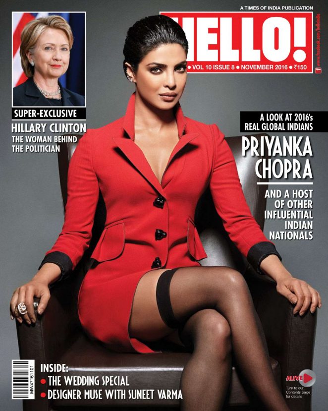 Model Priyanka Chopra Hello India Cover Page Gallery