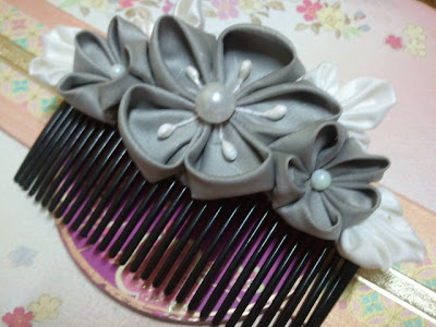 Ume, kanzashi, hair comb, Malaysia, plum blossom