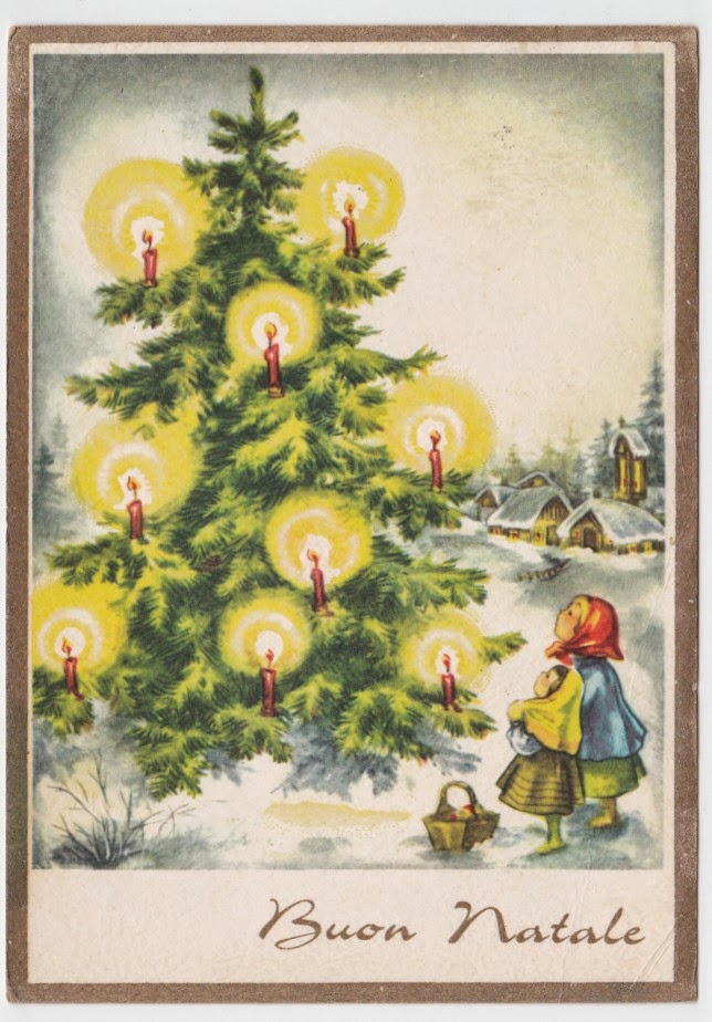 Laura Idee Creative: Cartoline profumate vintage : decorazioni natalizie  alla lavanda