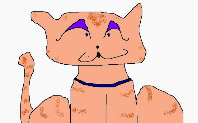 Funny Paint Art - Cat Wearing Eyeshadow