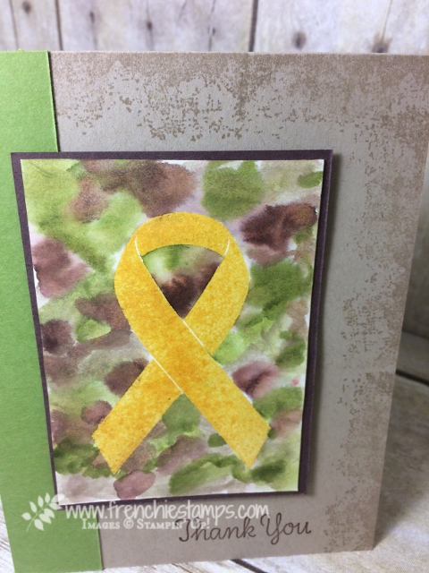 Watercolor Camouflage, Ribbon of Courage, Timeless Texture, Stampin'Up!