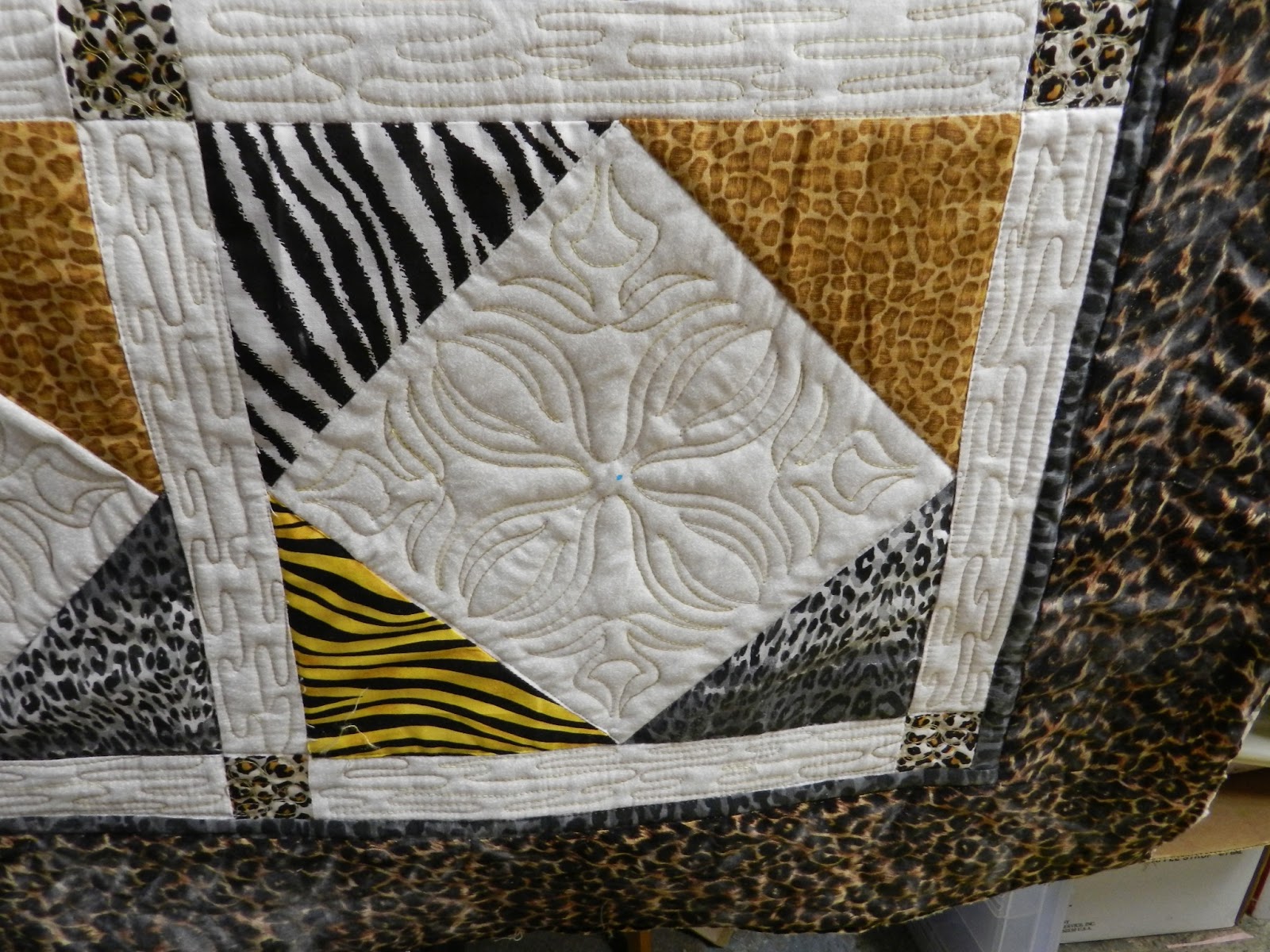 Dinah's Quilts & Embroidery Wild Animal Print Quilt