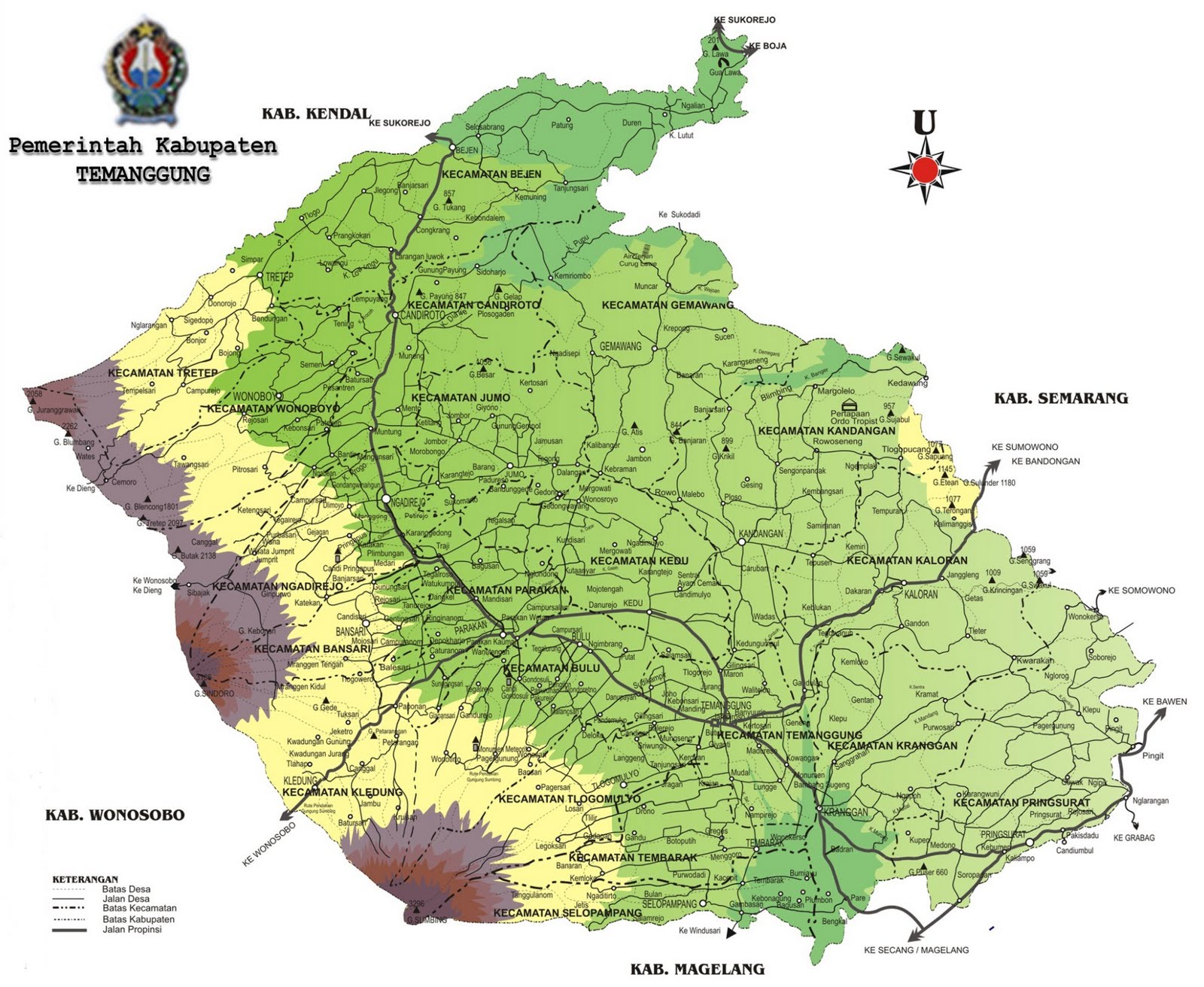 PETA WILAYAH TEMANGGUNG ~ FORPAL Community