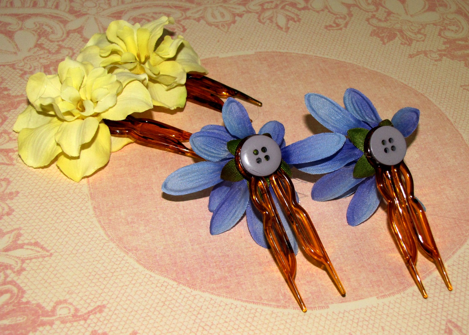 A Fresh New Day Make it in a Minute! Floral Hair Pin Tutorial