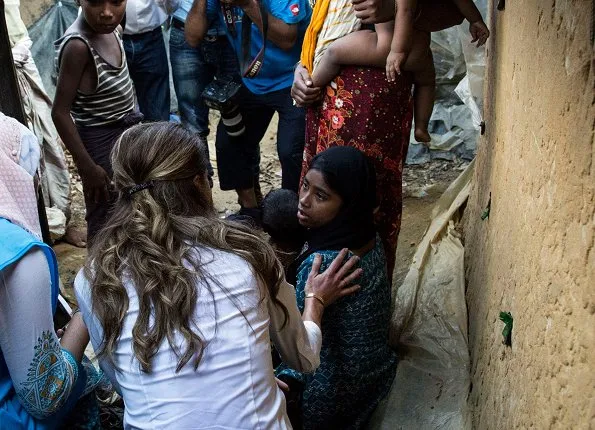 Myanmar Refugees. Queen Rania visited Rohingya refugees at the Kutupalong Refugee Camp in Cox's Bazar.