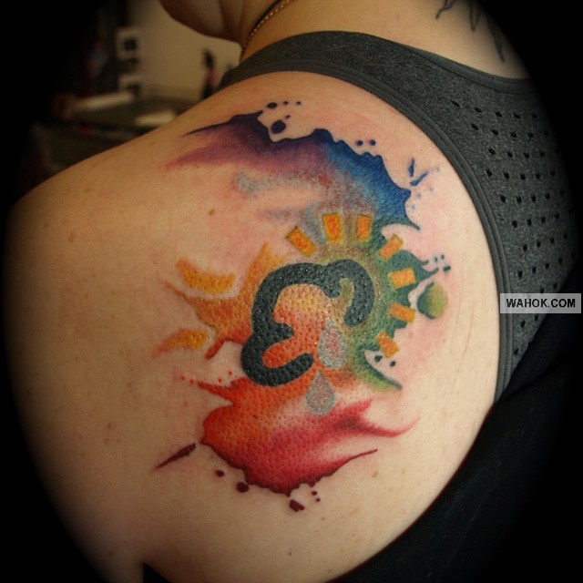 Gambar Tato Tema Pelangi Jenis Water Color, Geometris, Old Shool Terbaik tato 3D keren di punggung, gambar tato di dada, tato keren di kaki, macam macam tato terbaik di dunia, gambar tato tribal
