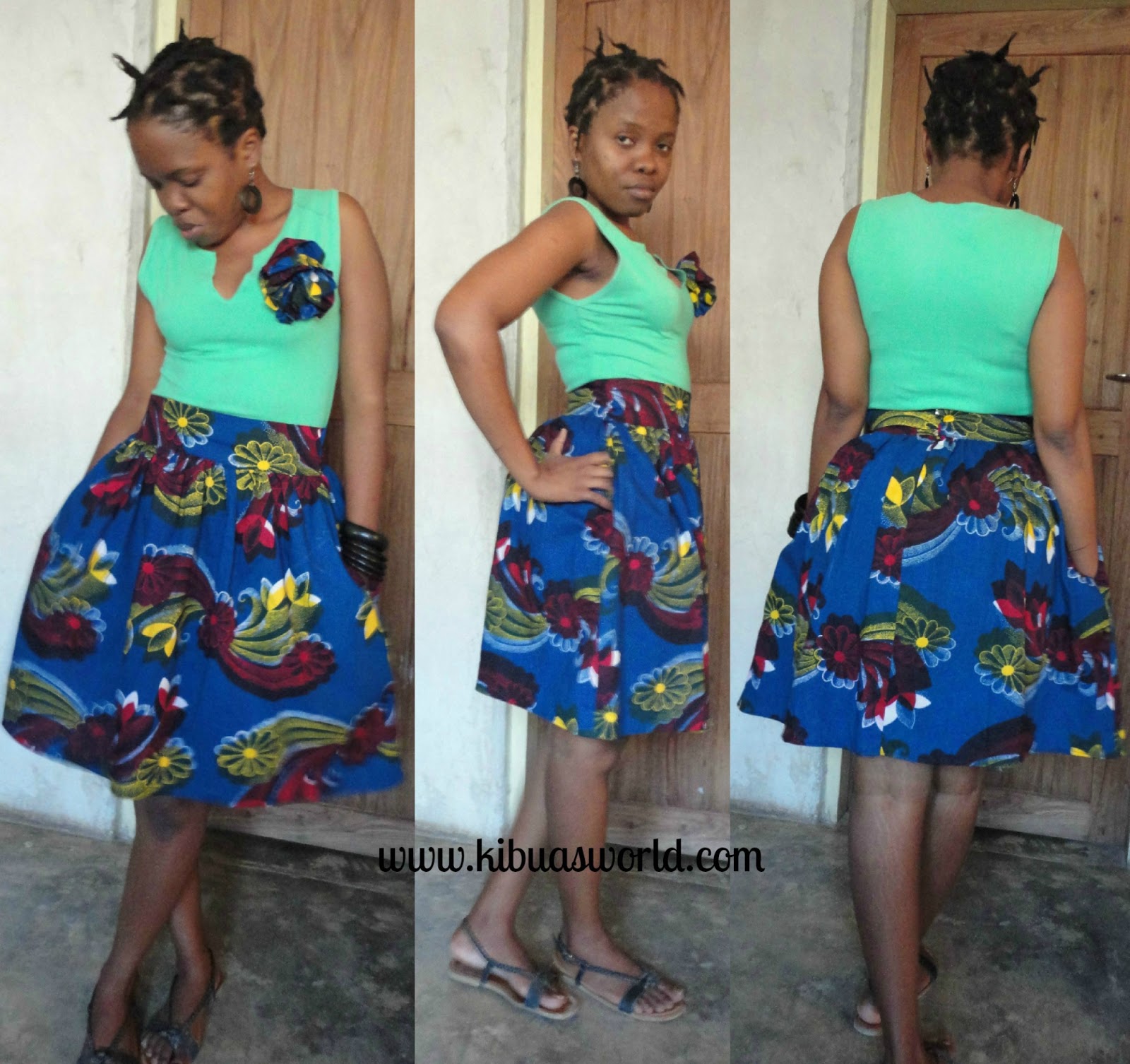 short kitenge skirts