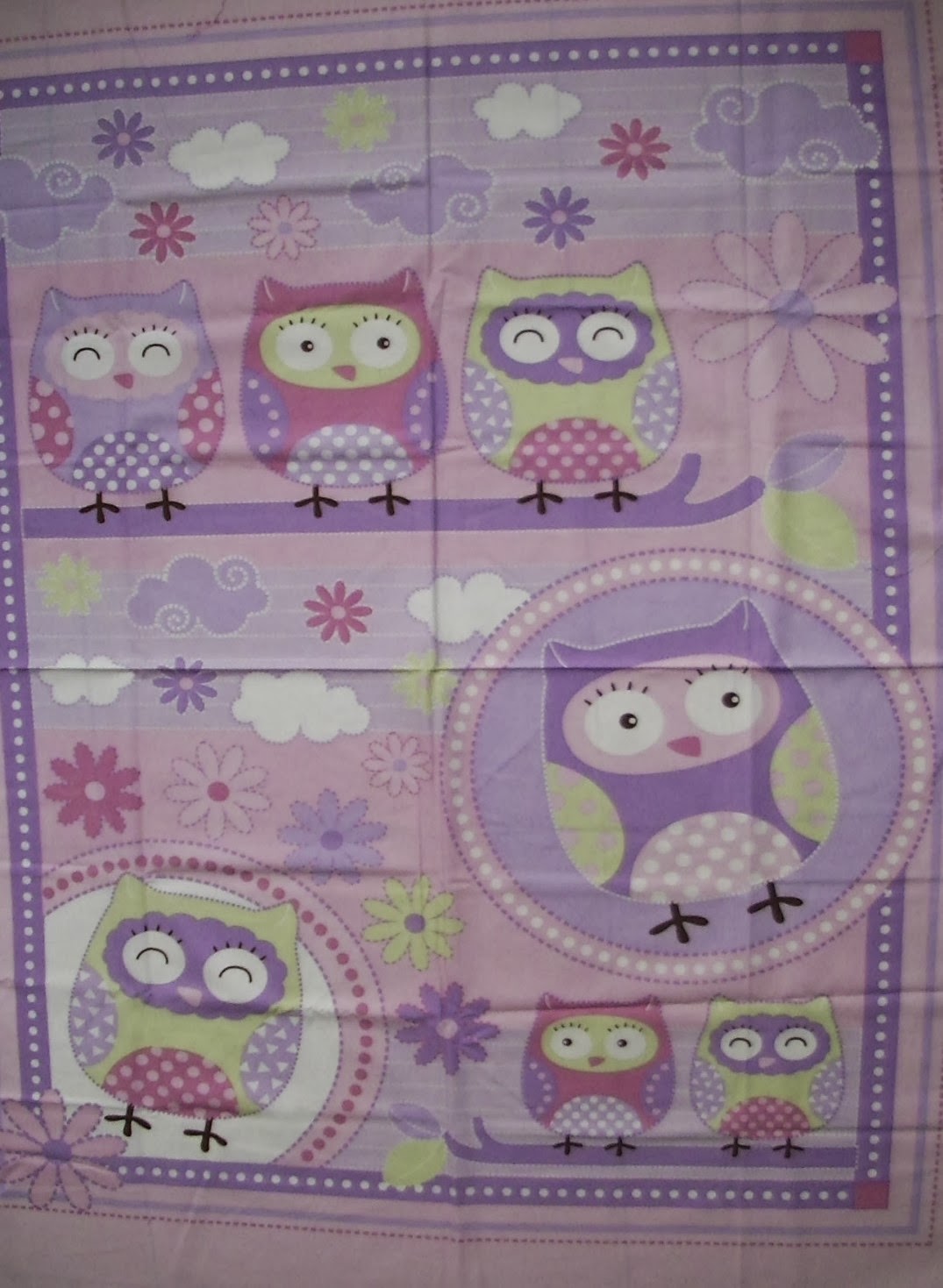 Handmade With Love by Ain Fabric Panel Selection for Baby Quilt..