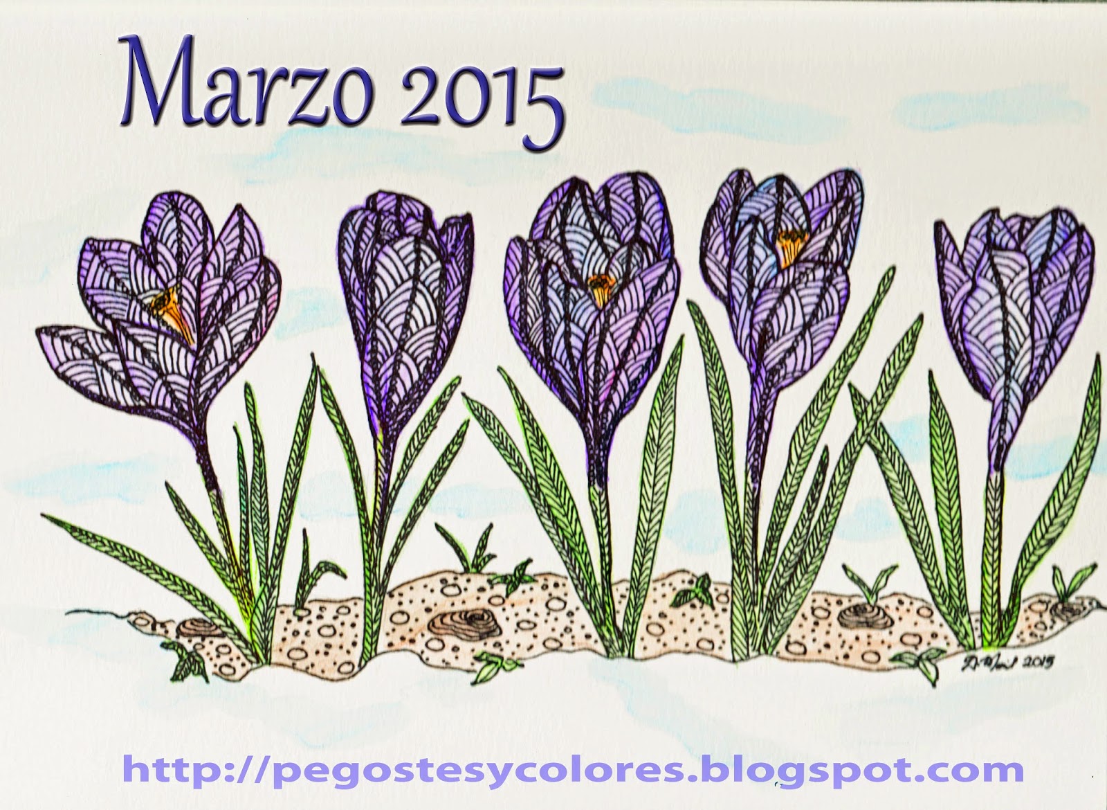 Pegostes y Colores: Portada de Marzo 2015