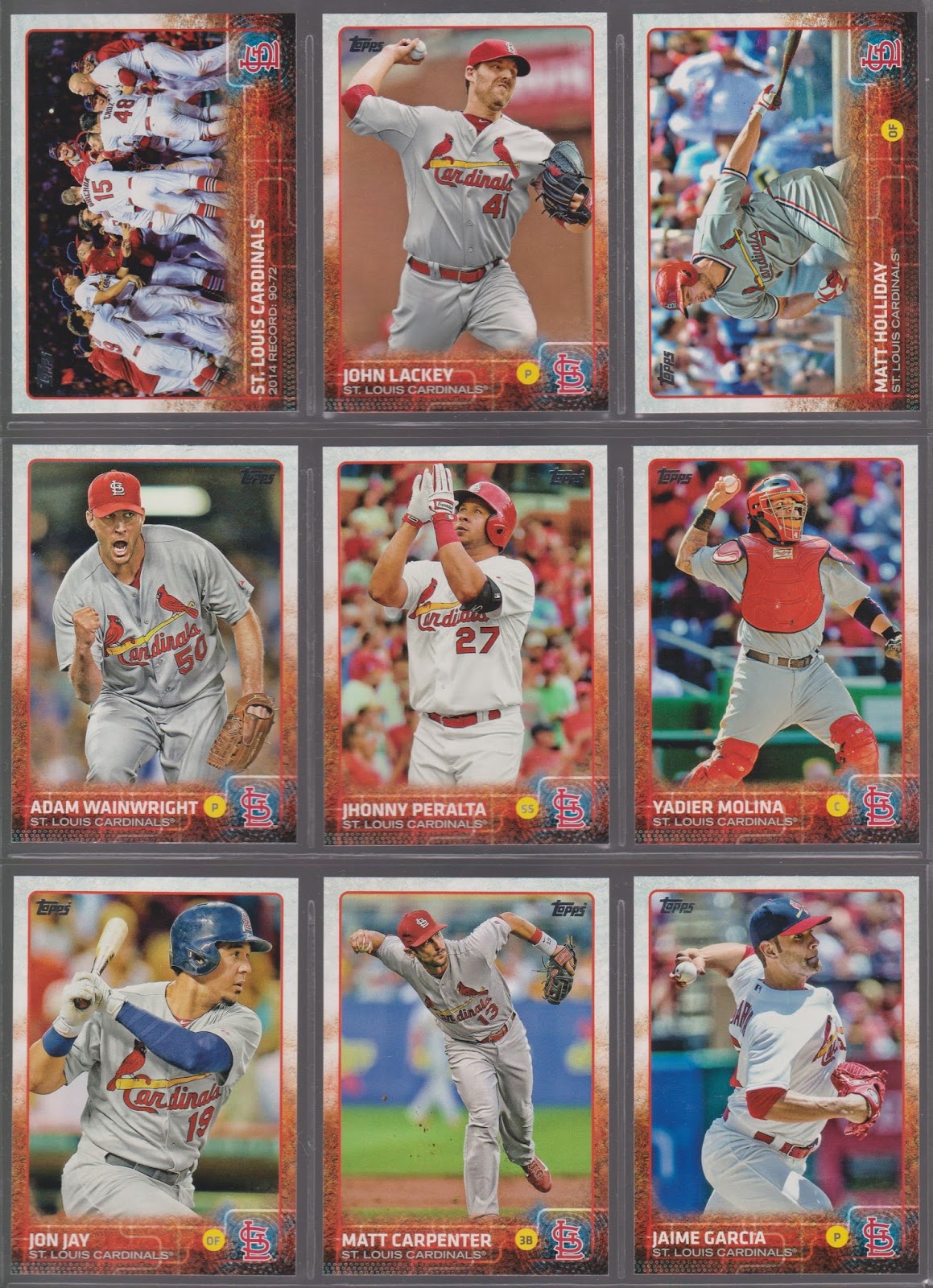 20th-Century Topps Baseball: 2015 N.L. Central Division Champions: St. Louis Cardinals
