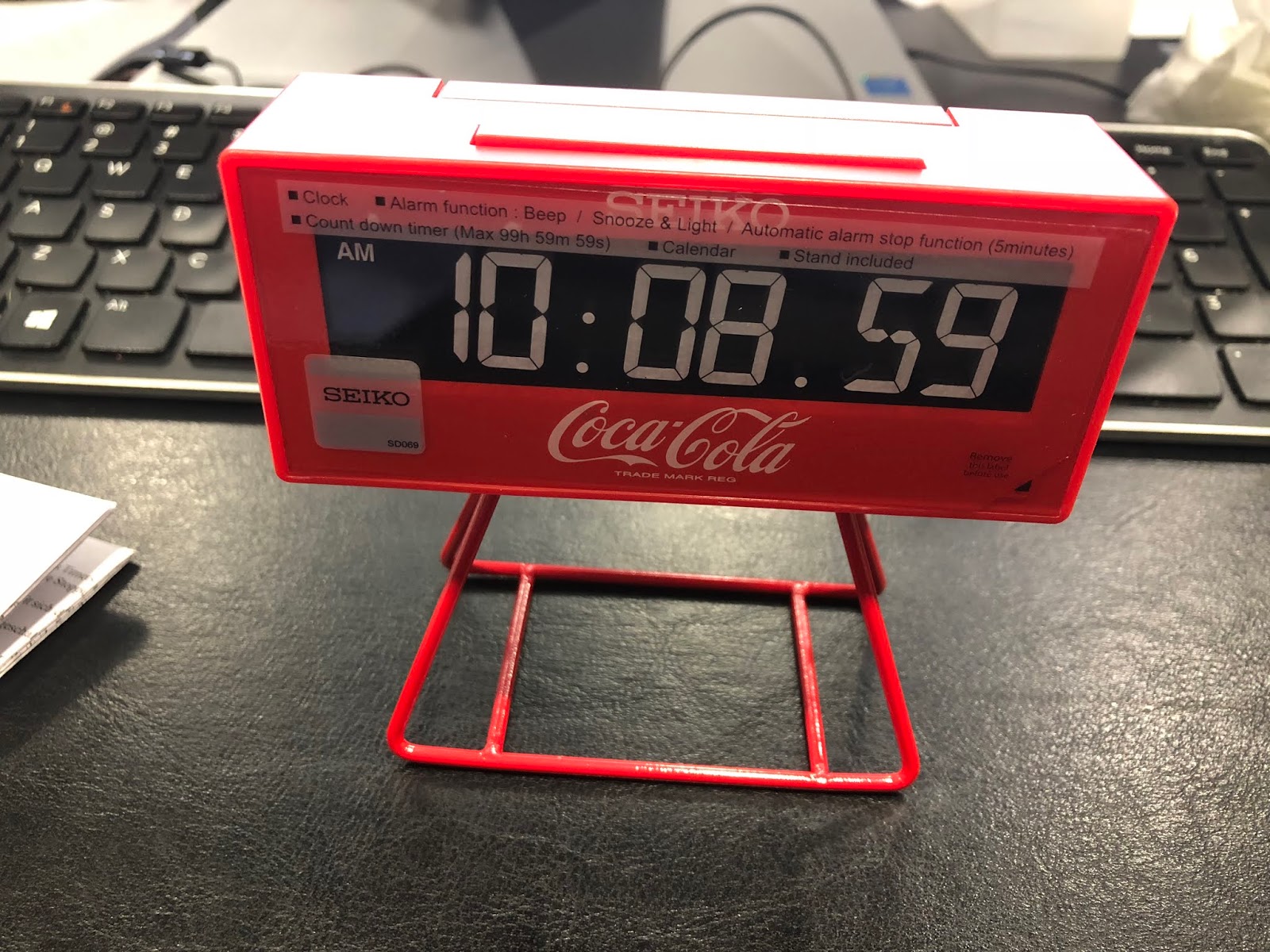 My Eastern Watch Collection Seiko Coca Cola Desk Clock Qhl901r