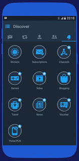 BBM Mod MidNight Blue versi 3.2.0.6 Apk terbaru